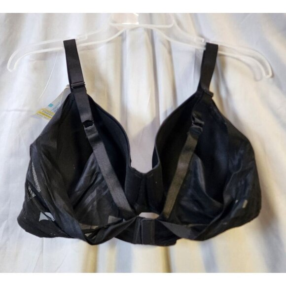 New Paramour Womens Black Underwire Lightly Line Bra Adjustable Straps Size 40C - Picture 4 of 5